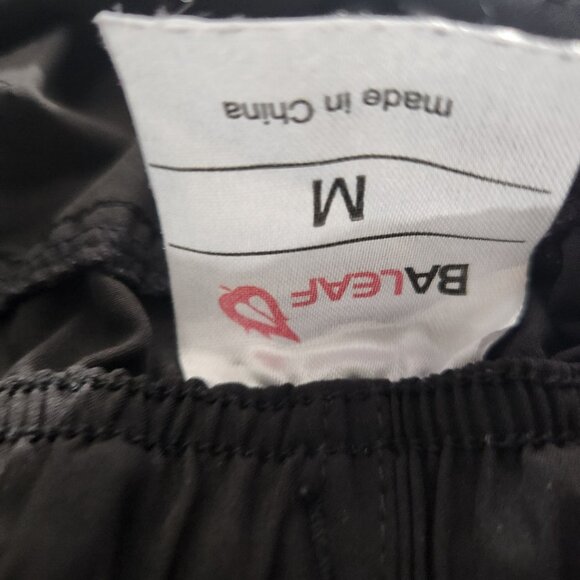 Baleaf Mens Shorts Medium Black Elastic Waist Utility Atheltic Shorts - Picture 3 of 12